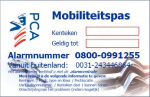 PCA Mobiliteitspas Wemmenhove